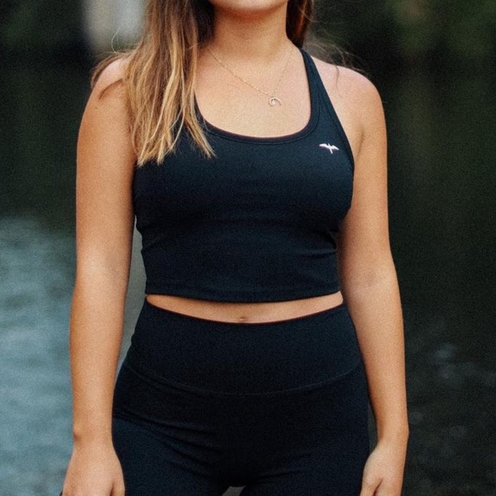 IWA CO. Hulu Crop Top (Black)
